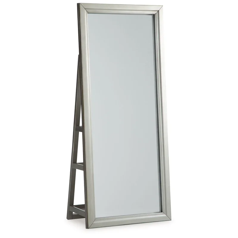Evesen - Floor Standing Mirror With Storage - Champagne