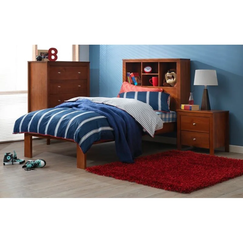 King Thomas (AUSSIE MADE) Bookend Bed (MODEL 20-25-12-5-18) - Assorted Colours