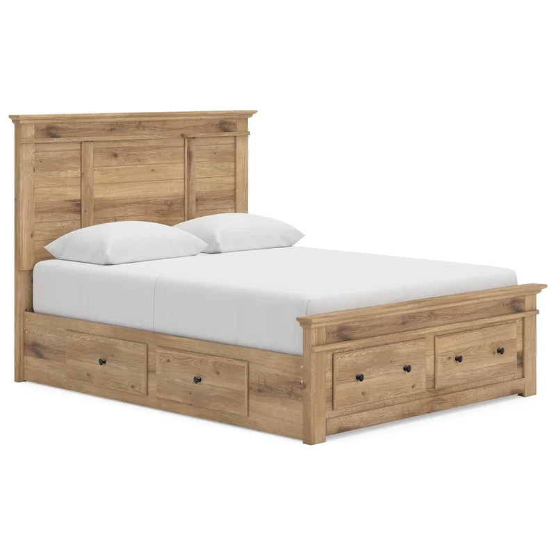 Makidern Queen Panel Storage Bed
