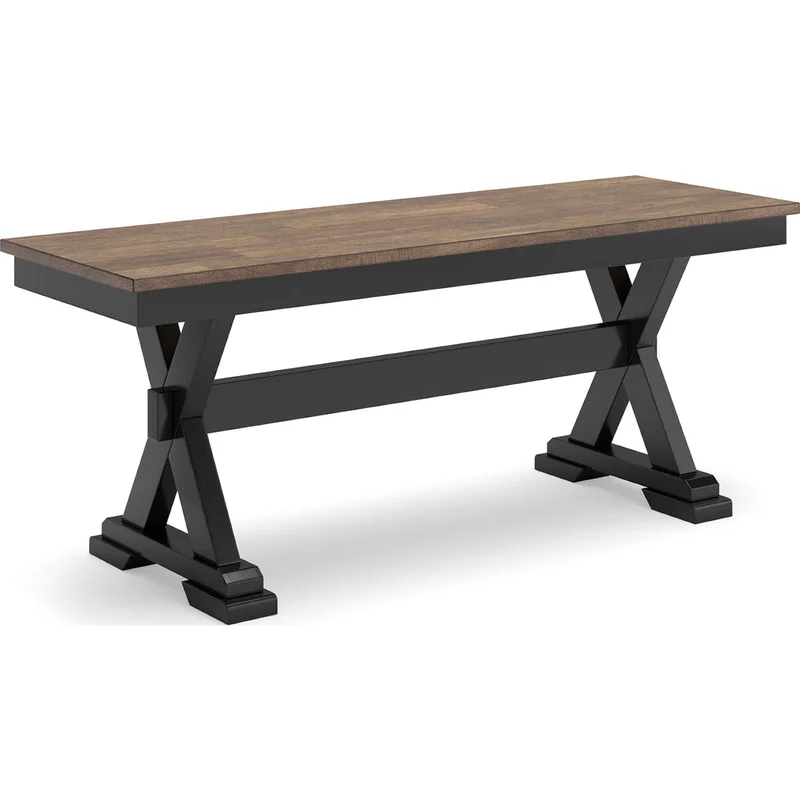 Wildenauer Dining Bench - Brown/Black - (D634-00)
