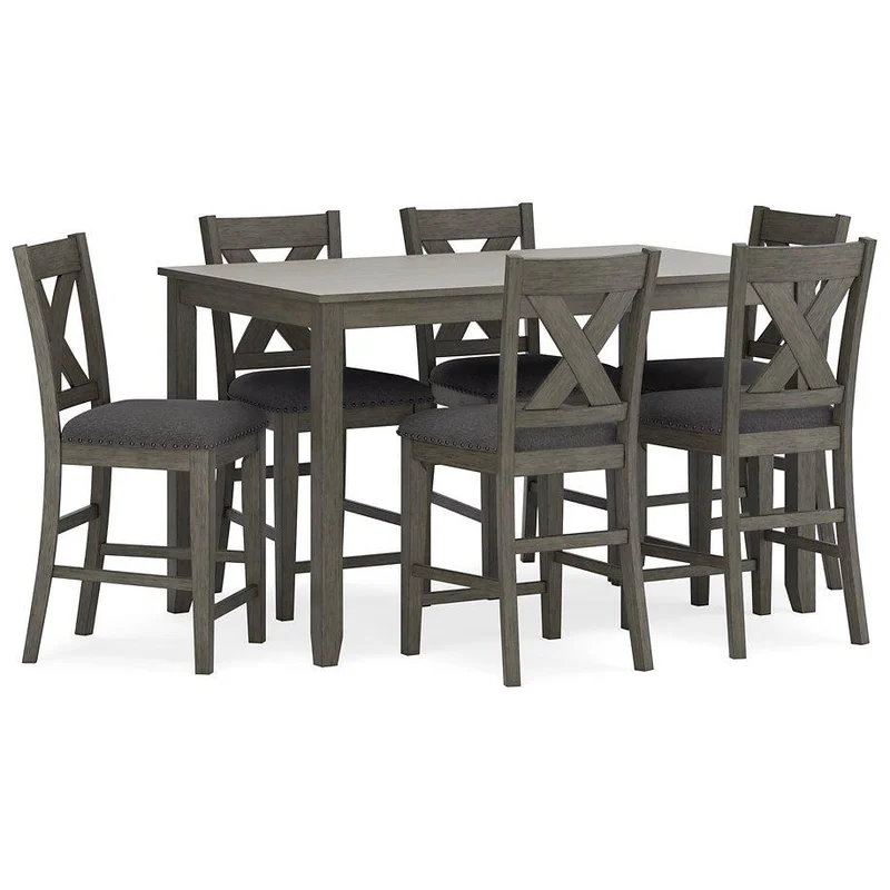 Caitbrook Counter Height Dining Table and Bar Stools (Set of 7)