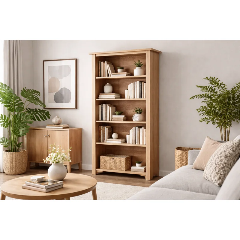 Elegance (AUSSIE MADE) Highline Standard Bookcase Collection - Tasmania Oak Combination - Assorted Stained Colours