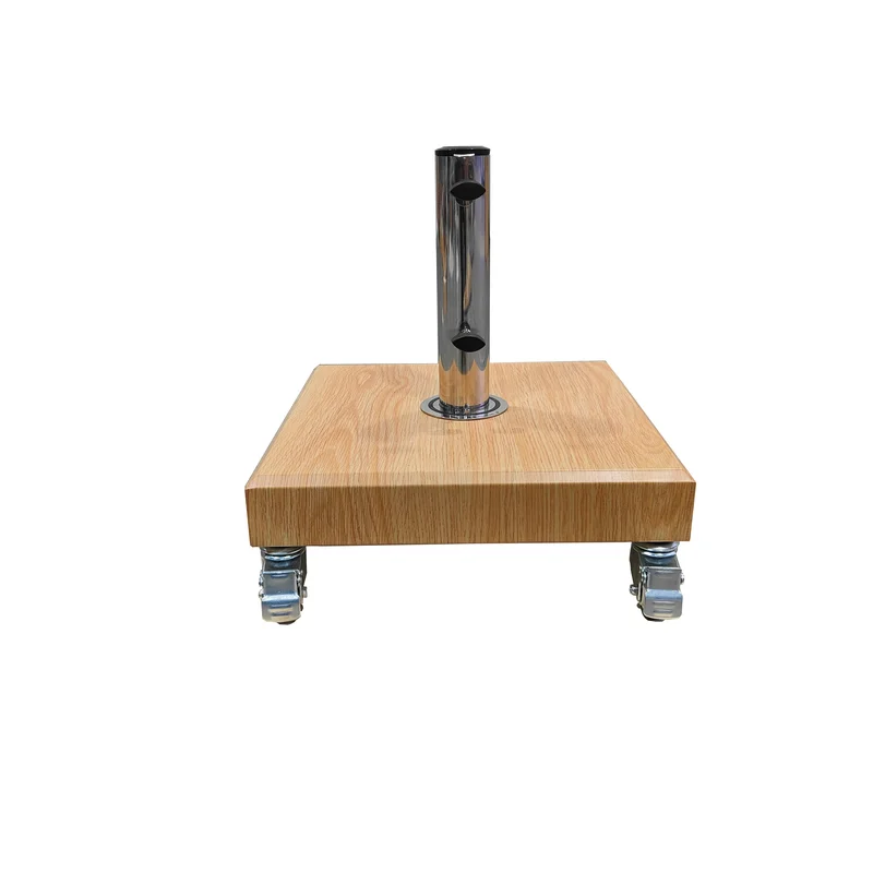 25kg Aluminium Umbrella Base - Timber-Look
