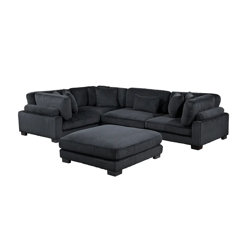 Traverse - (5)5-Piece Modular Sectional with Ottoman