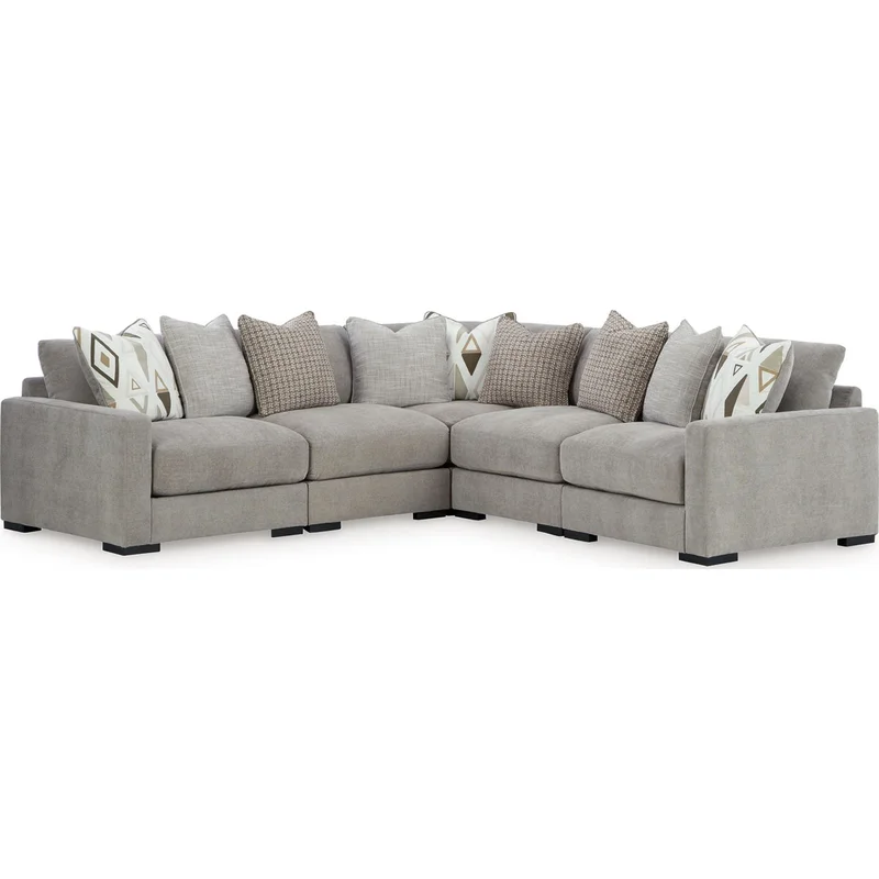 Aslan Court 5 Piece Sectional - Flax