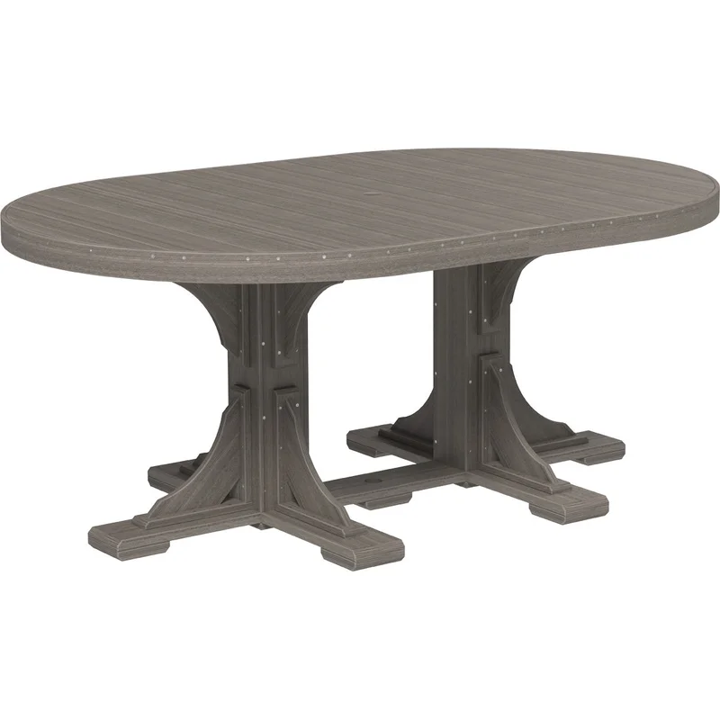 LuxCraft 4' x 6' Oval Table Dining Height