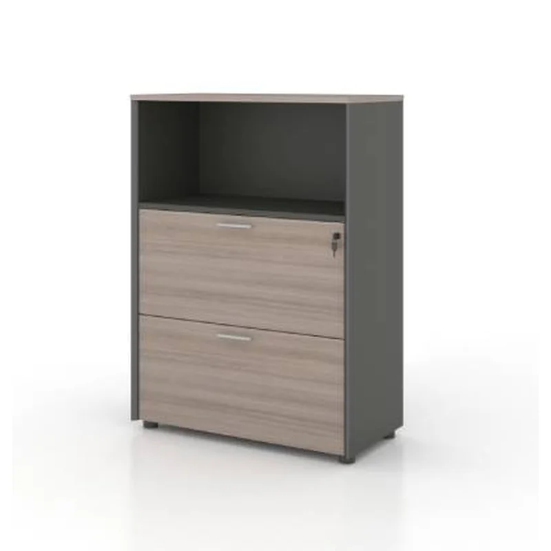 Universal 3-Level Drawer with Open Shelf (Meteor Grey Body)