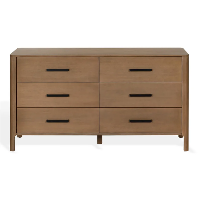 Abbiava 6 Drawer Wood Dresser