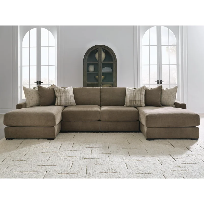 Camellia-Court 4-Piece Double Chaise Sectional