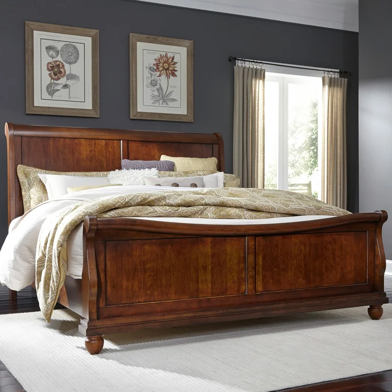 Rustic Traditions Queen Sleigh Bed - 589-BR-QSL