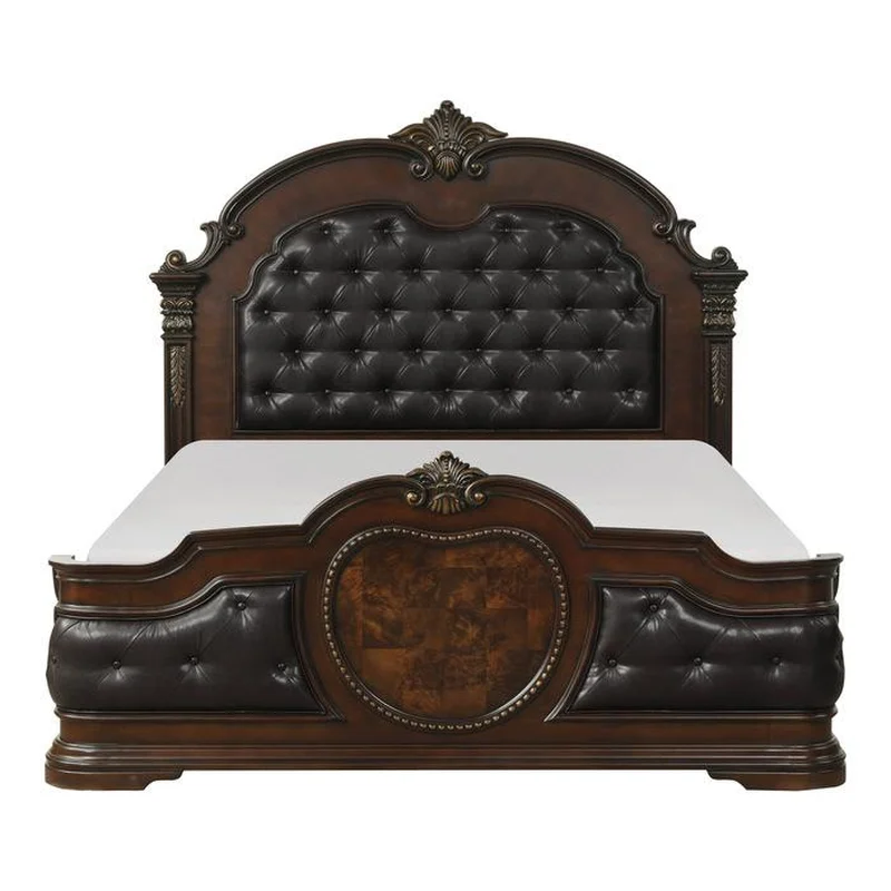 Antoinetta King Panel Bed in Champagne Wood 1919K-1EK*