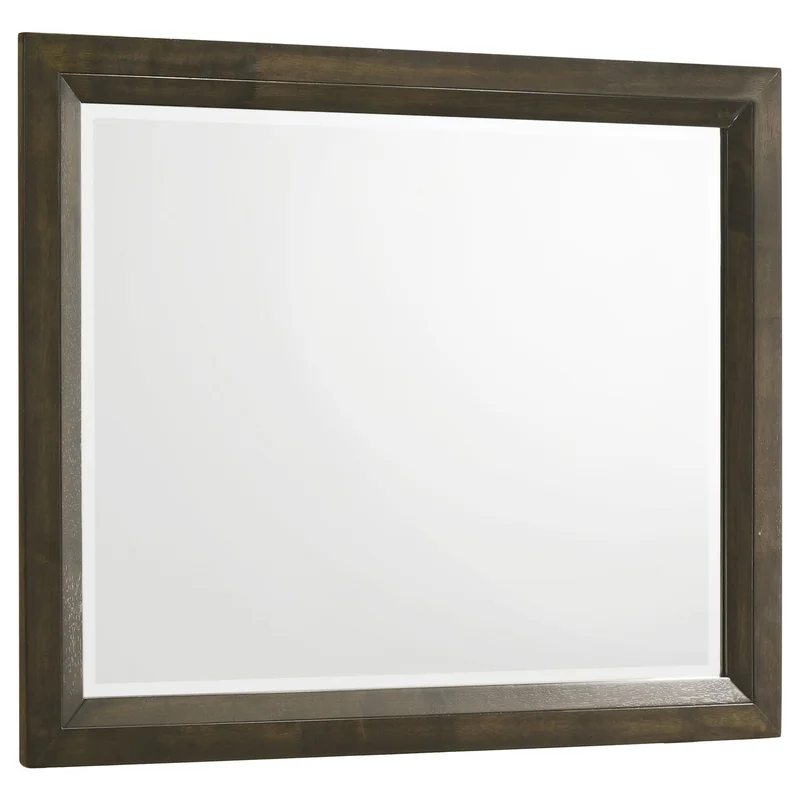 Atlas Bedroom Dresser Mirror Dark Oak