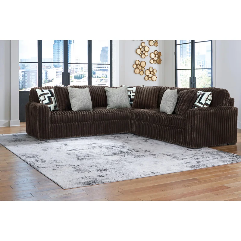 Signature Design by Ashley Midnight-Madness 98104S6 3 pc Sectional
