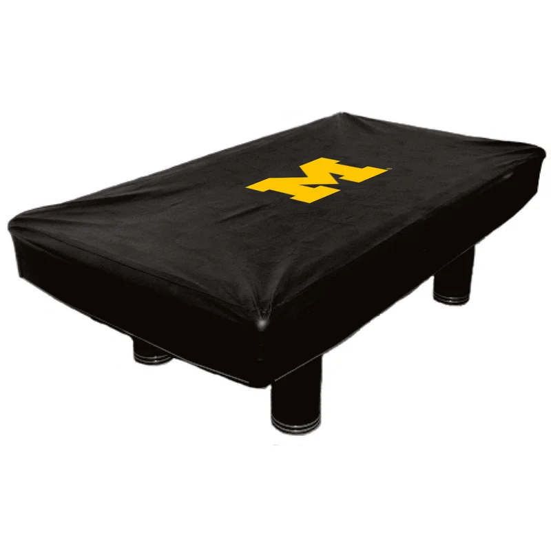 8 ft Michigan Wolverines UMIBTC300N-8 Fitted Billiard Pool Table Cover