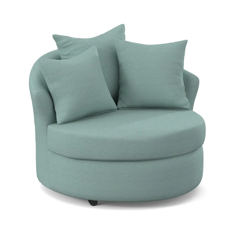 Alsup Barrel Chair Andover Mills Fabric: Morris Capri