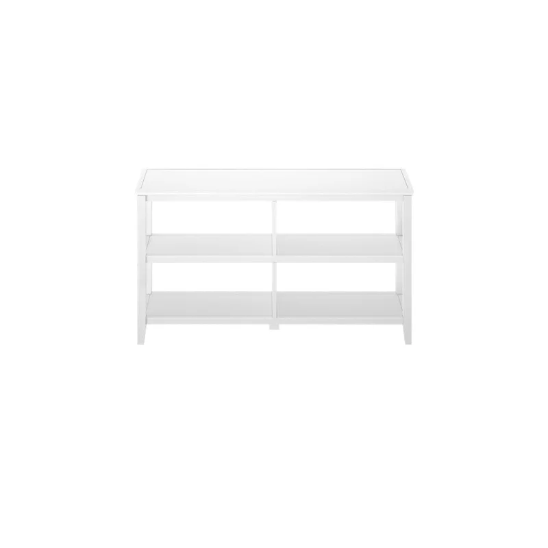 Lister Horizontal 30.25"H 54"W Wood Open Bookcase Winston Porter Color: White