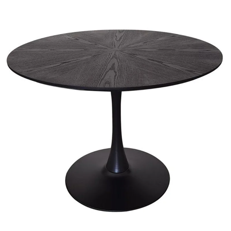 Splash 100cm Round Dining Table - Black