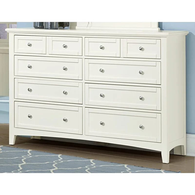 Vaughan-Basset Bonanza 8-Drawer Triple Dresser in White