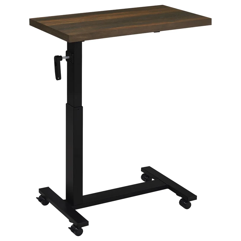 Westpark Height Adjustable Mobile Bedroom C-Table Dark Pine