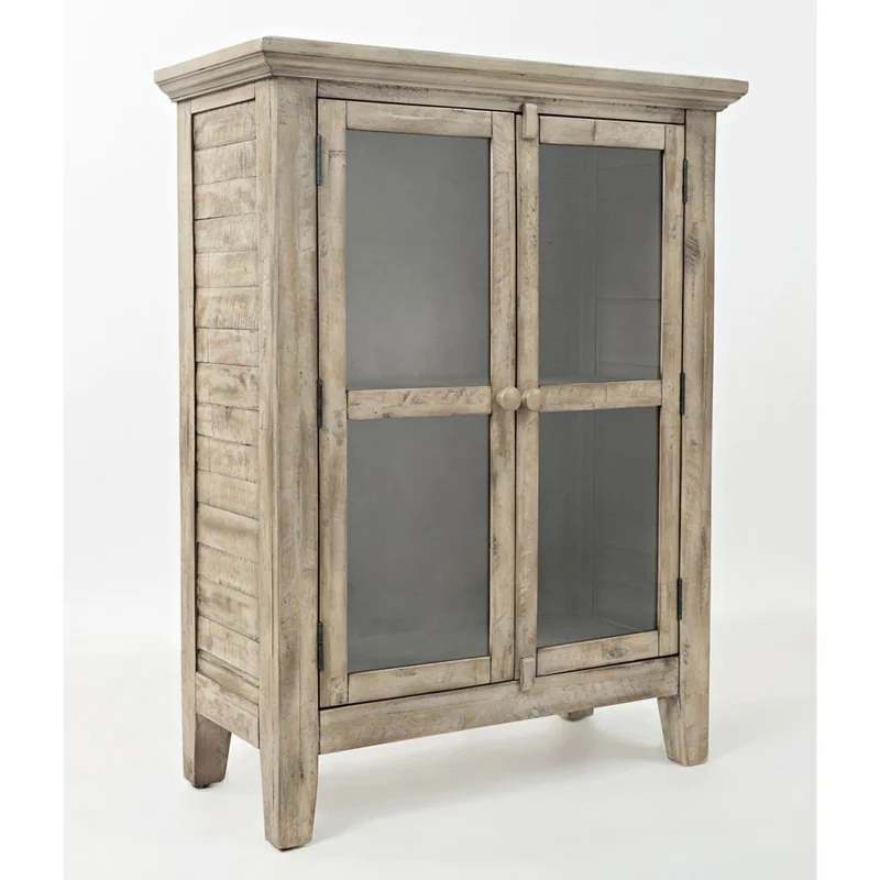 Jofran Rustic Shores Watch Hill Weathered Grey 32" Accent Cabinet