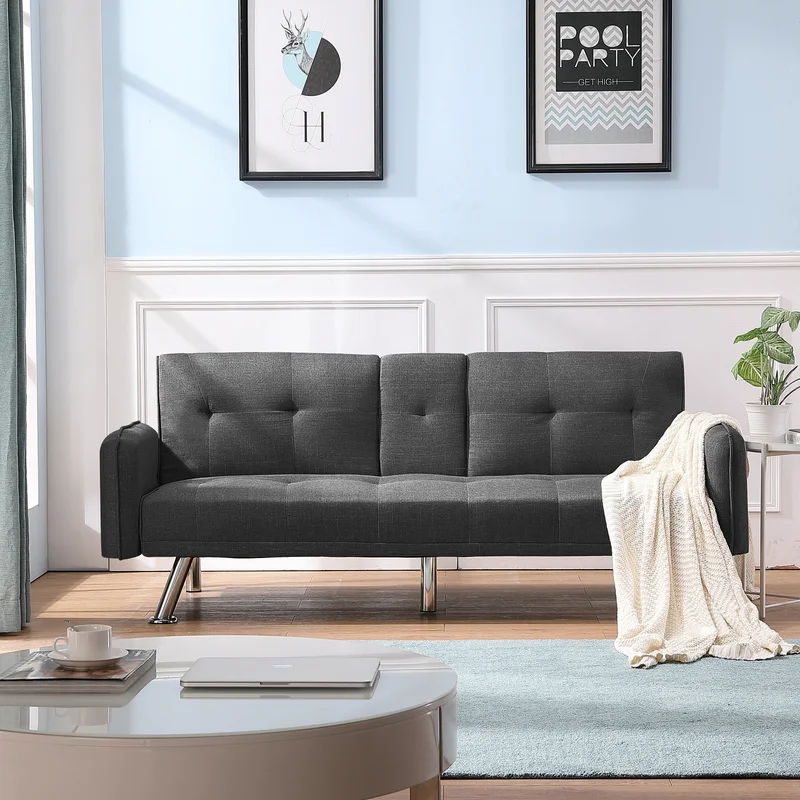 SLEEPER SOFA DARK GREY(same as W22339668Size difference See Details in page.)