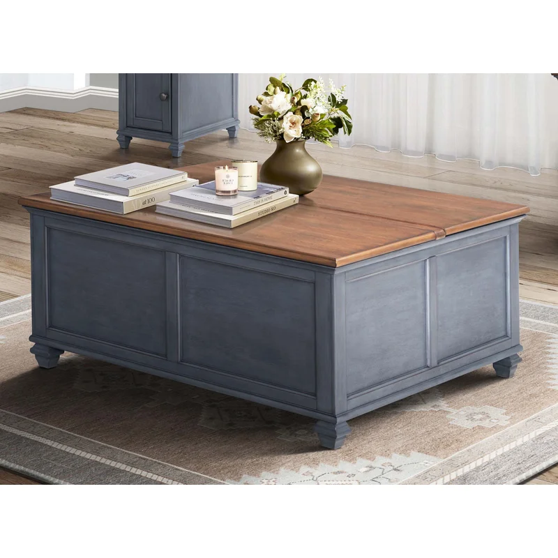 Americana - Lift-Top Coffee Table - Corduroy Blue
