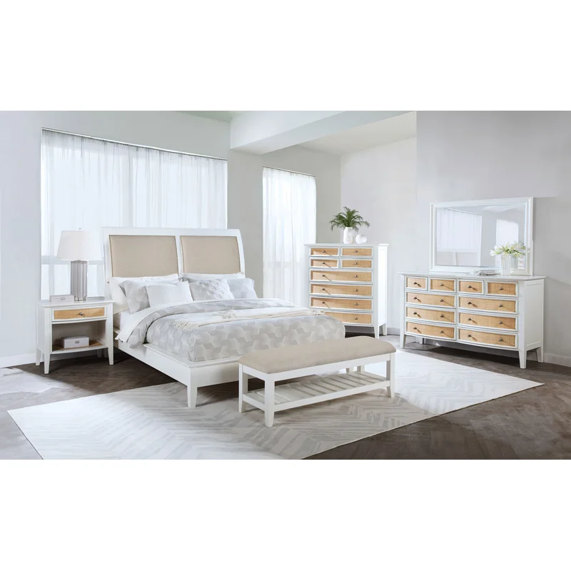 Bexhill 5-piece Eastern King Bedroom Set White