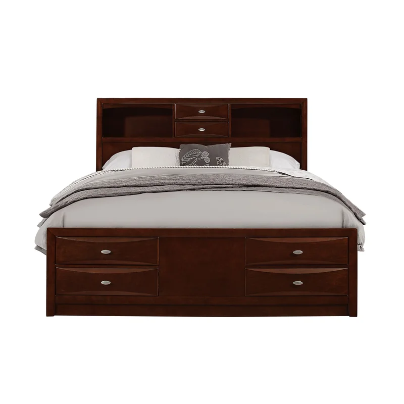 Linda - Queen Bed - Merlot