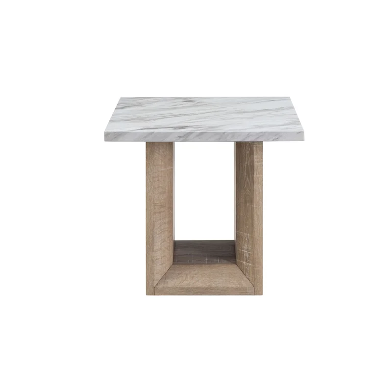 T02 - End Table - Natural / White