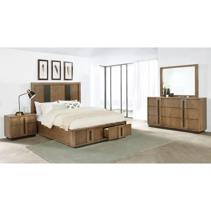 Terrace 4-piece California King Bedroom Set Ash Brown