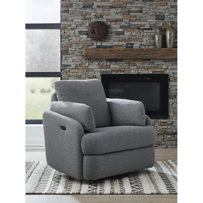 Alainmont Next-Gen Nuvella Swivel Power Recliner