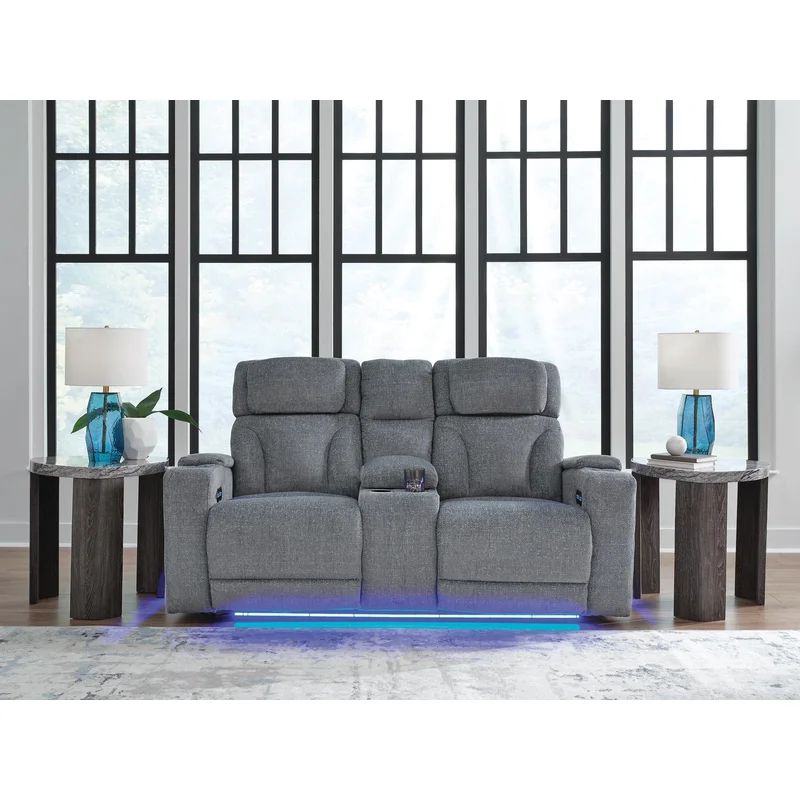 Studio Cave PWR REC Loveseat/CON/ADJ HDRST