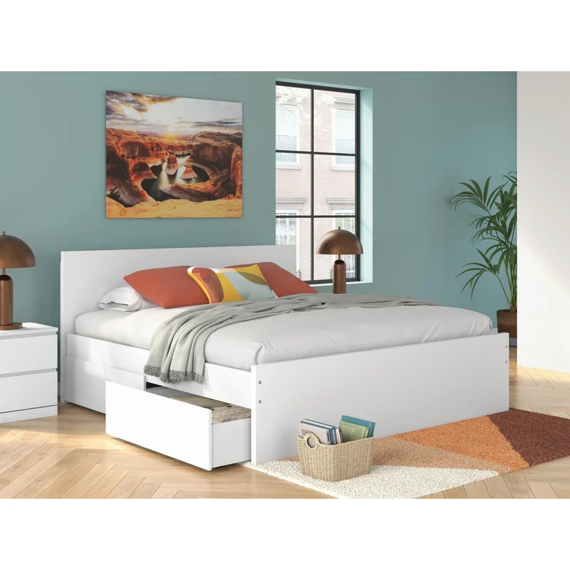 Ashley Express - Onita King Panel Platform Bed with 2 Side Storage