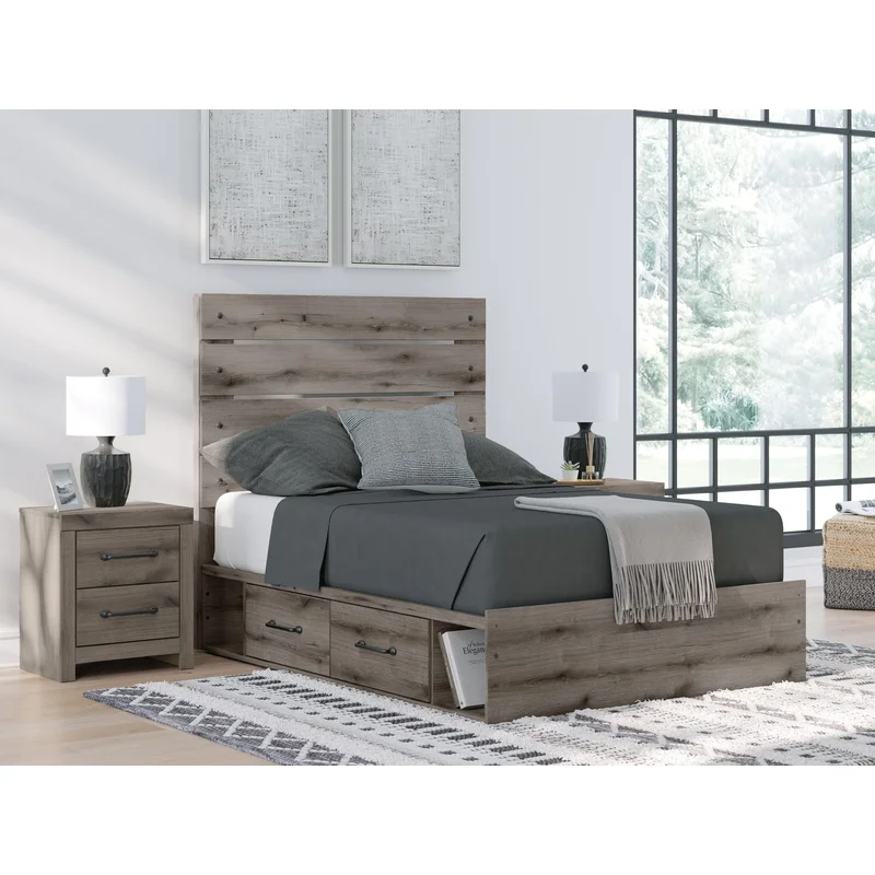 Graystorm Panel Storage Bed
