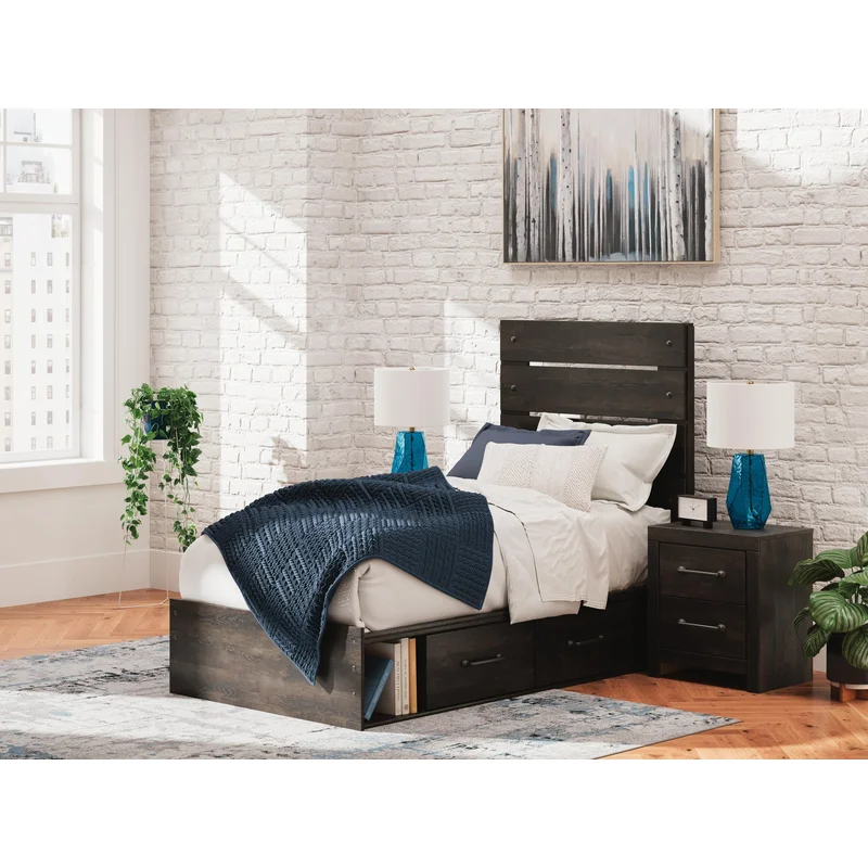 Hollivern Panel Storage Bed