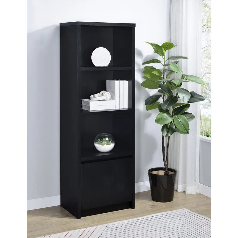 Winfield 3-shelf Media Tower Entertainment Pier Black