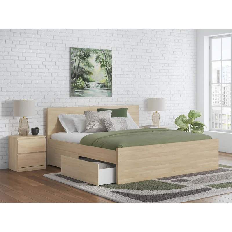 Ashley Express - Onita Queen Panel Platform Bed with 1 Side Storage