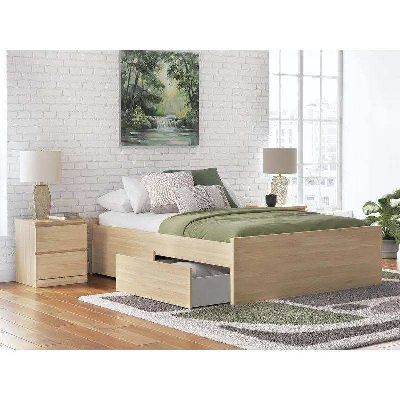 Ashley Express - Onita Queen Platform Bed with 2 Side Storage
