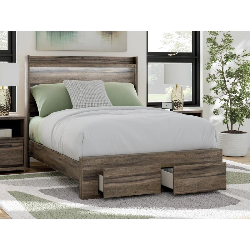 Elbrim Full Panel Storage Bed