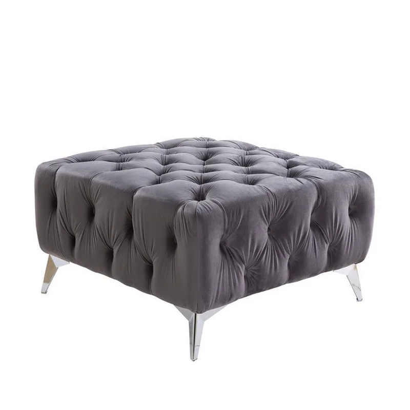 Wugtyx - Ottoman - Dark Grayvelvet