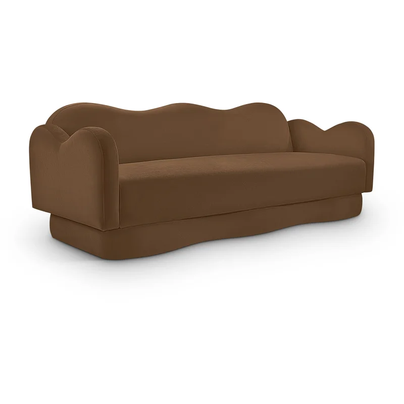 Bloom - Velvet Sofa - Saddle