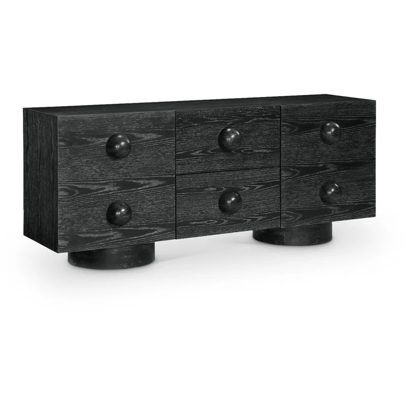 Bubble - Rubberwood with Oak Veneer Sideboard / Buffet