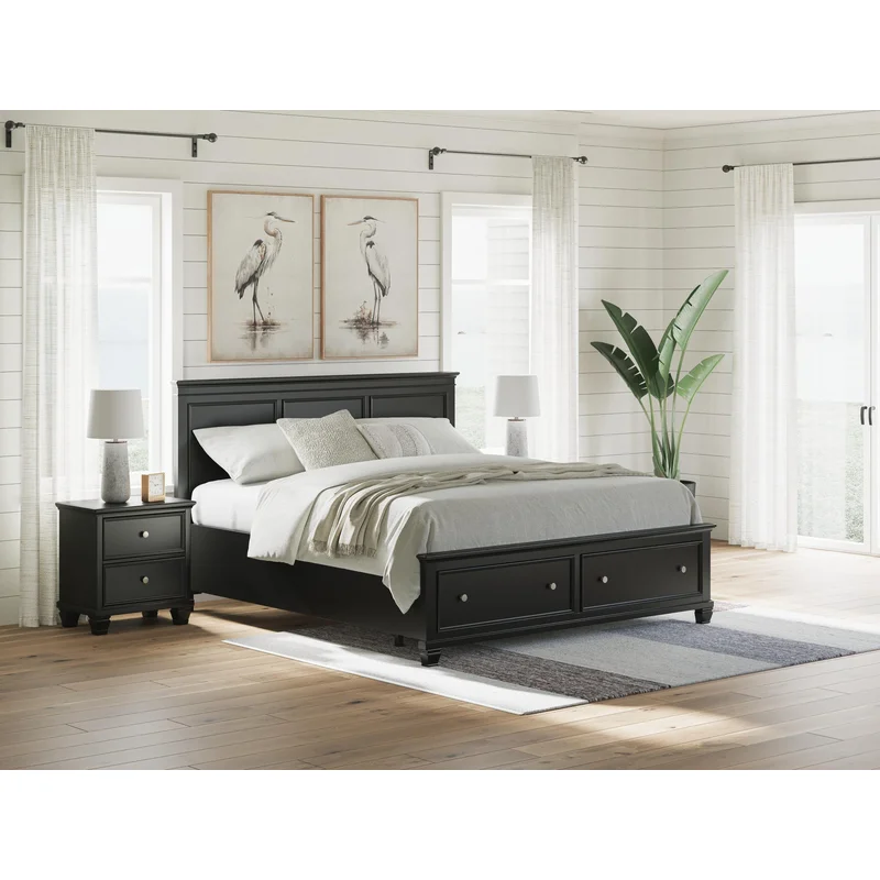 Lanolee California King Panel Storage Bed