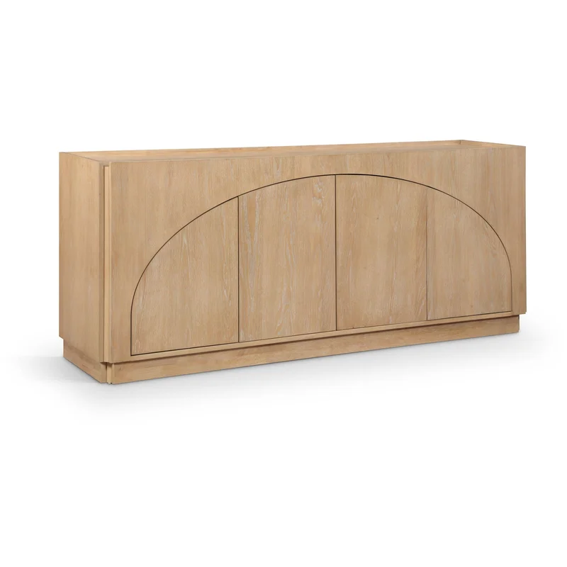 Everson - Oak Veneer And Solid Wood Sideboard/Buffet - Natural