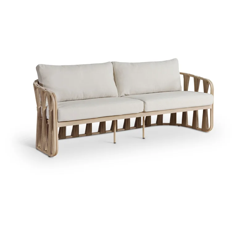San Pietro - Resilient Waterproof Fabric 90.5" Upholstered Outdoor Patio Sofa