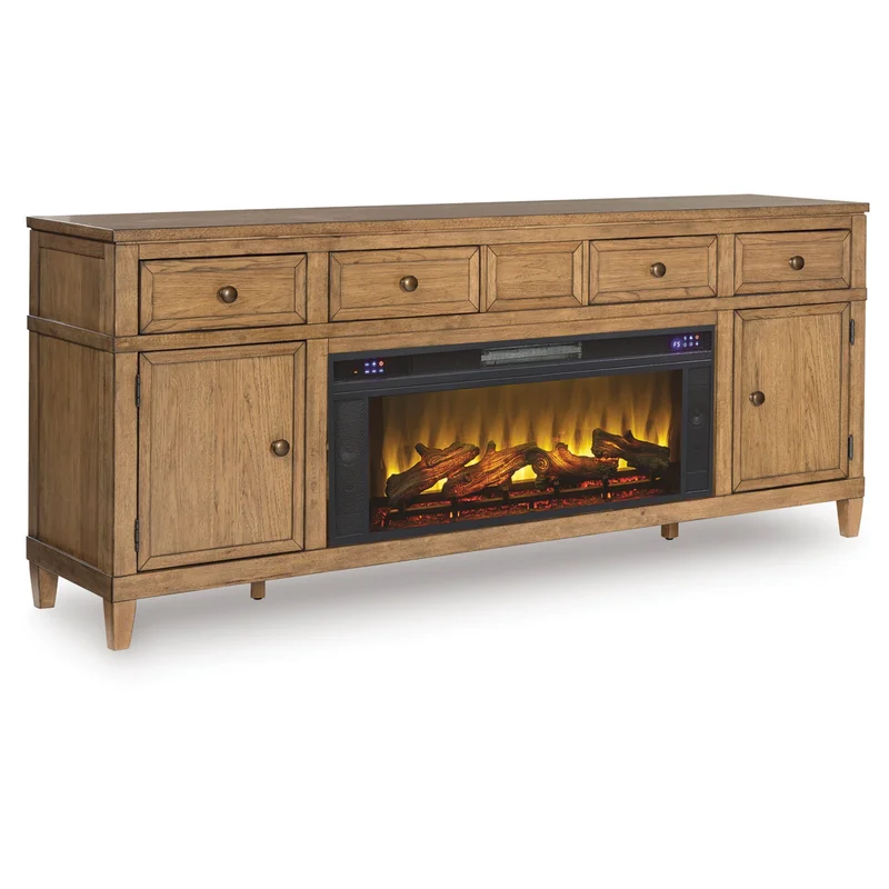 Sharlance 81" TV Stand with Electric Fireplace