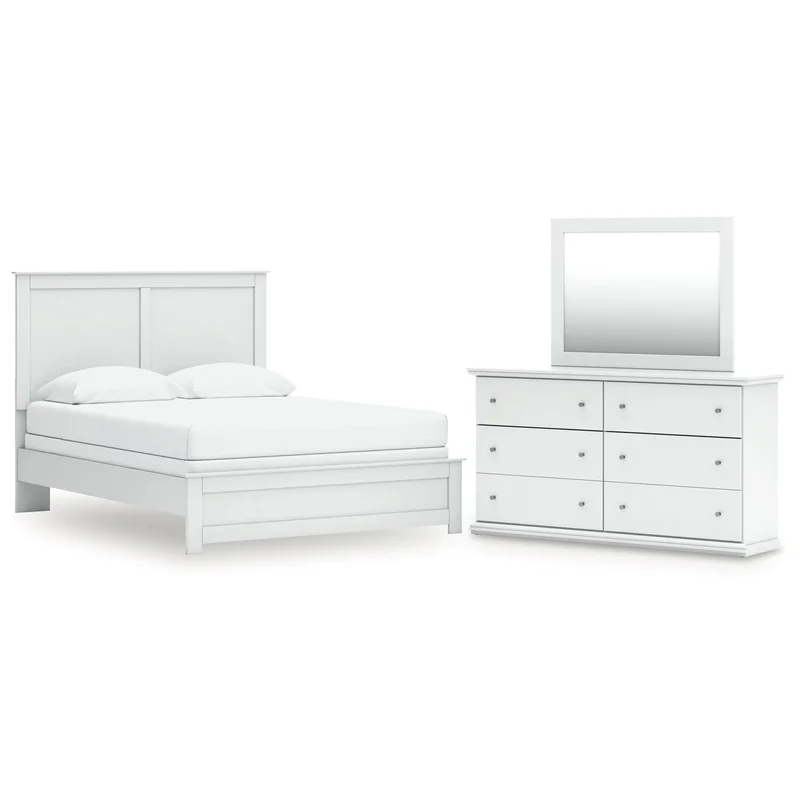 Bostwick Shoals Queen Panel Bed Dresser and Mirror