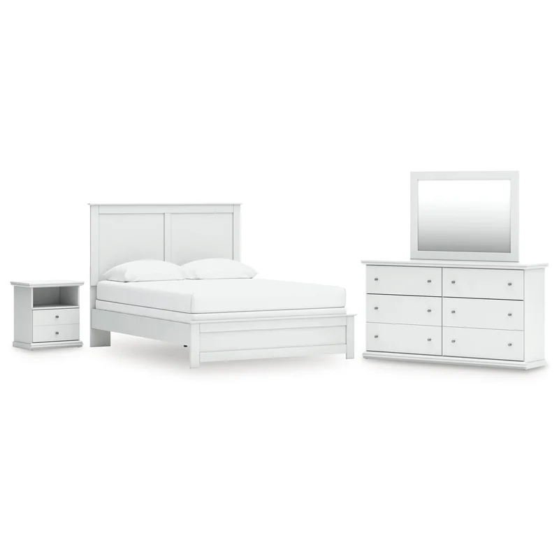 Bostwick Shoals Queen Panel Bed Dresser Mirror and Nightstand