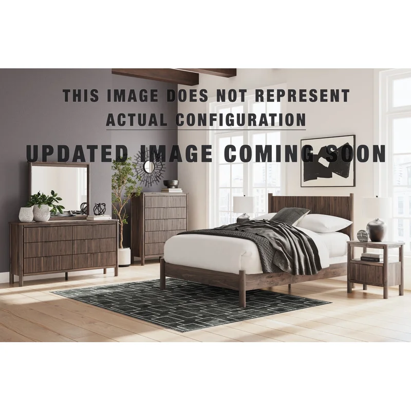 Pamytta Queen Panel Bed Dresser Mirror and Nightstand