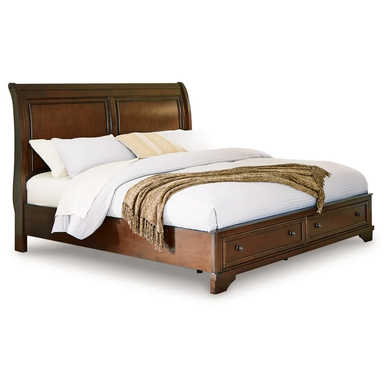 Trellington Queen Sleigh Storage Bed